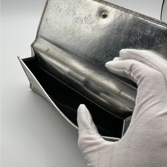 Gucci Wallet GG Canvas and Leather Monogram Britt Continental Long Wallet Gucci - Picture 11 of 17